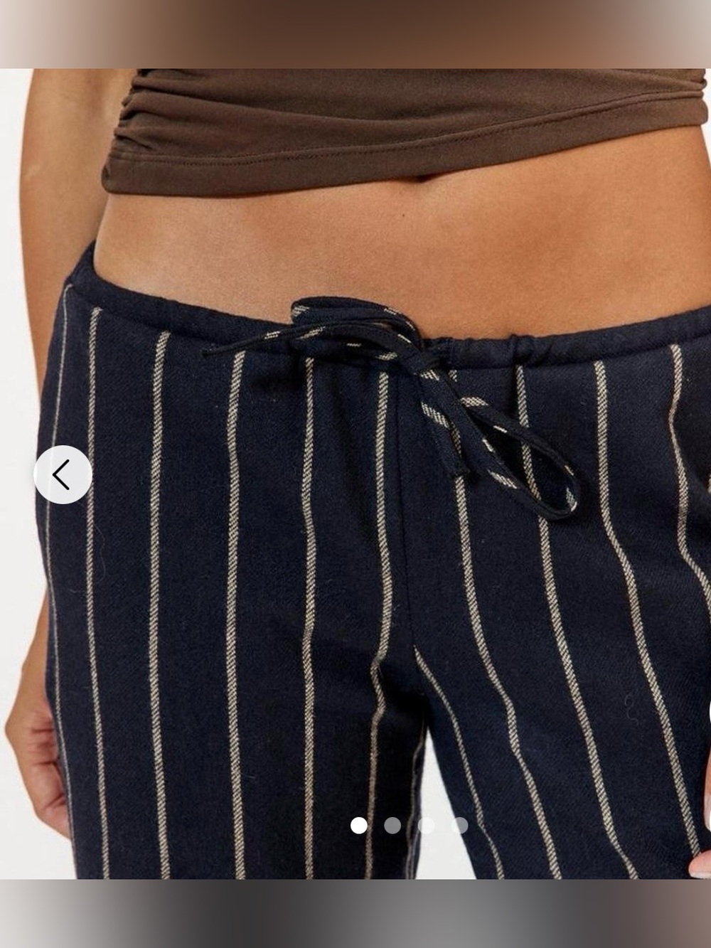 Musier Paris striped navy pants size S